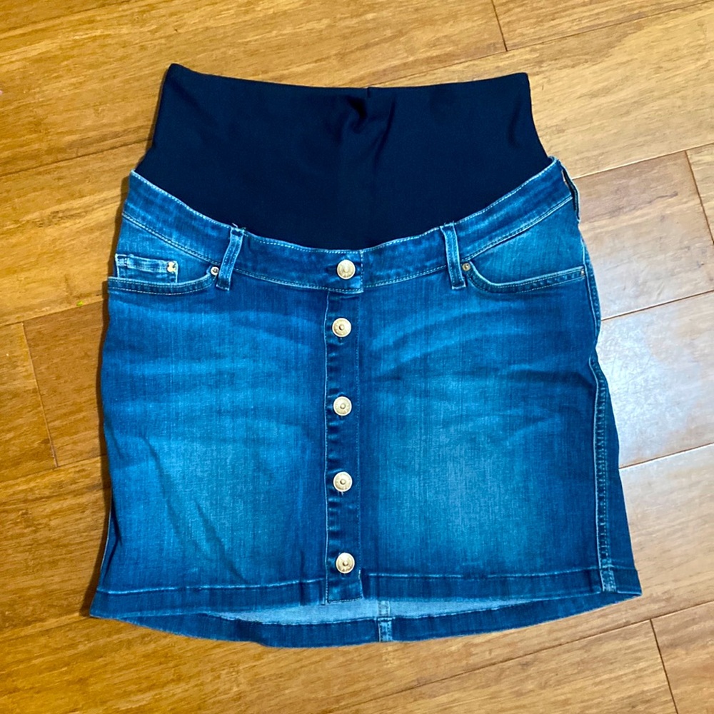 H&M Mama Denim maternity short skirt